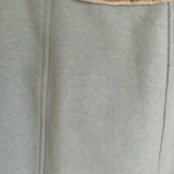 NWT Gap pale blue a line skirt size 2. Wool blend w/nordic looking trim. Lined! - Picture 6 of 15